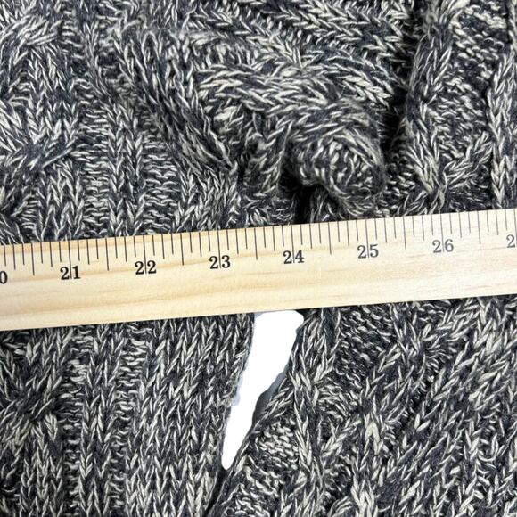 Vintage 90s Structure Women's Gray Crewneck Sweater Cable Knit Chunky - Large - Picture 6 of 7